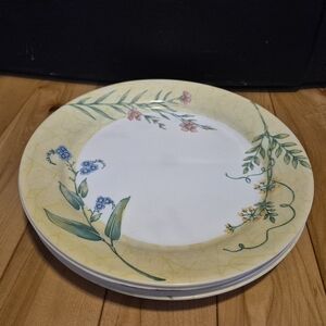 6 Corelle Sun Garden dinner plates